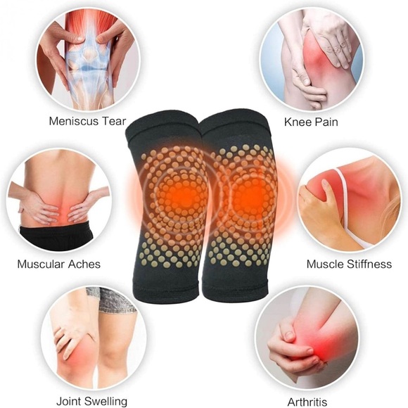 Self Heating Knee Pad Warm Socks Arthritis Joint Pain Reliefs Protection Wrap - Picture 3 of 14